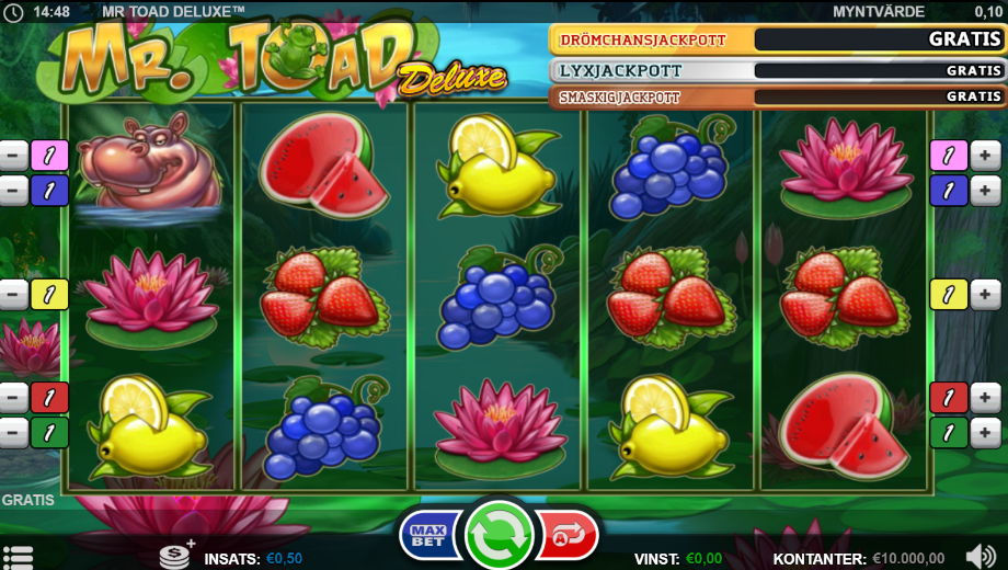 Mr Toad deluxe huvudspel