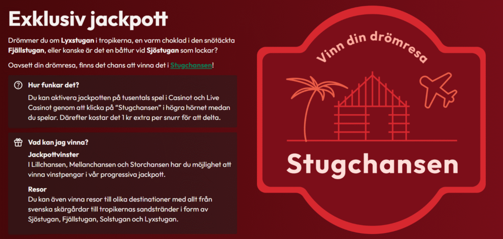 Stugchansen jackpott