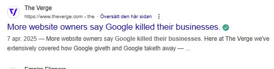 Google dödar affiliates