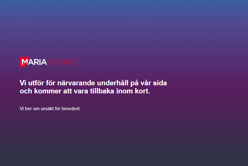 Maria Casino underhåll