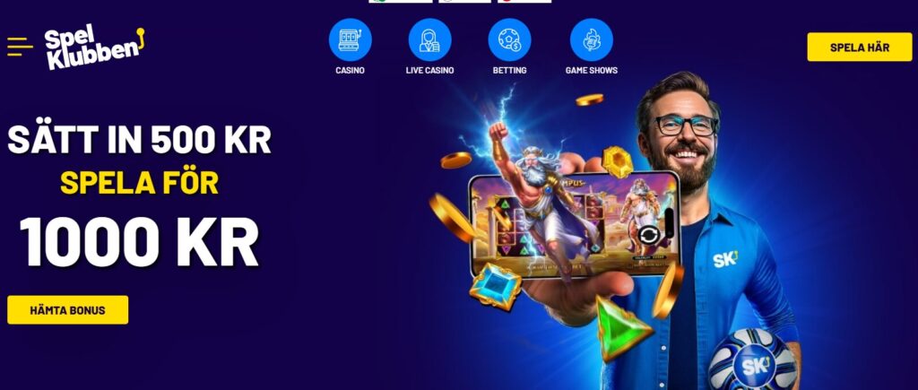 Spelklubben ny bonus i Sverige