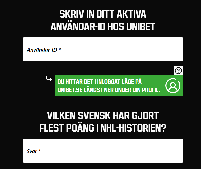Unibet tävling