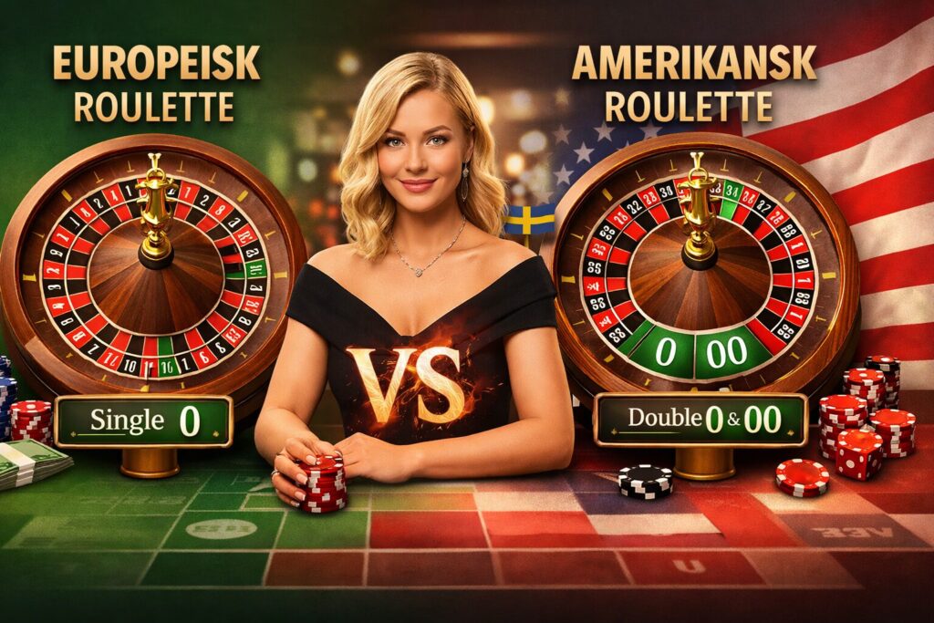 Europeisk vs Amerikansk roulette