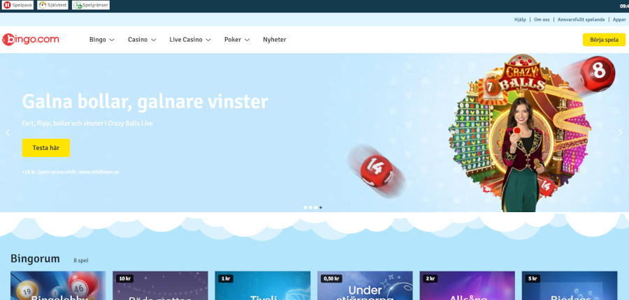 Bingo.com ny svensk licens