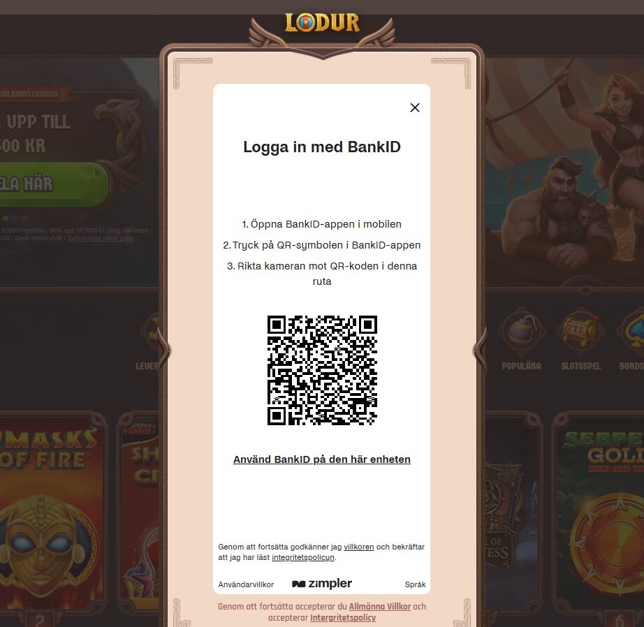 Registrering hos Lodur