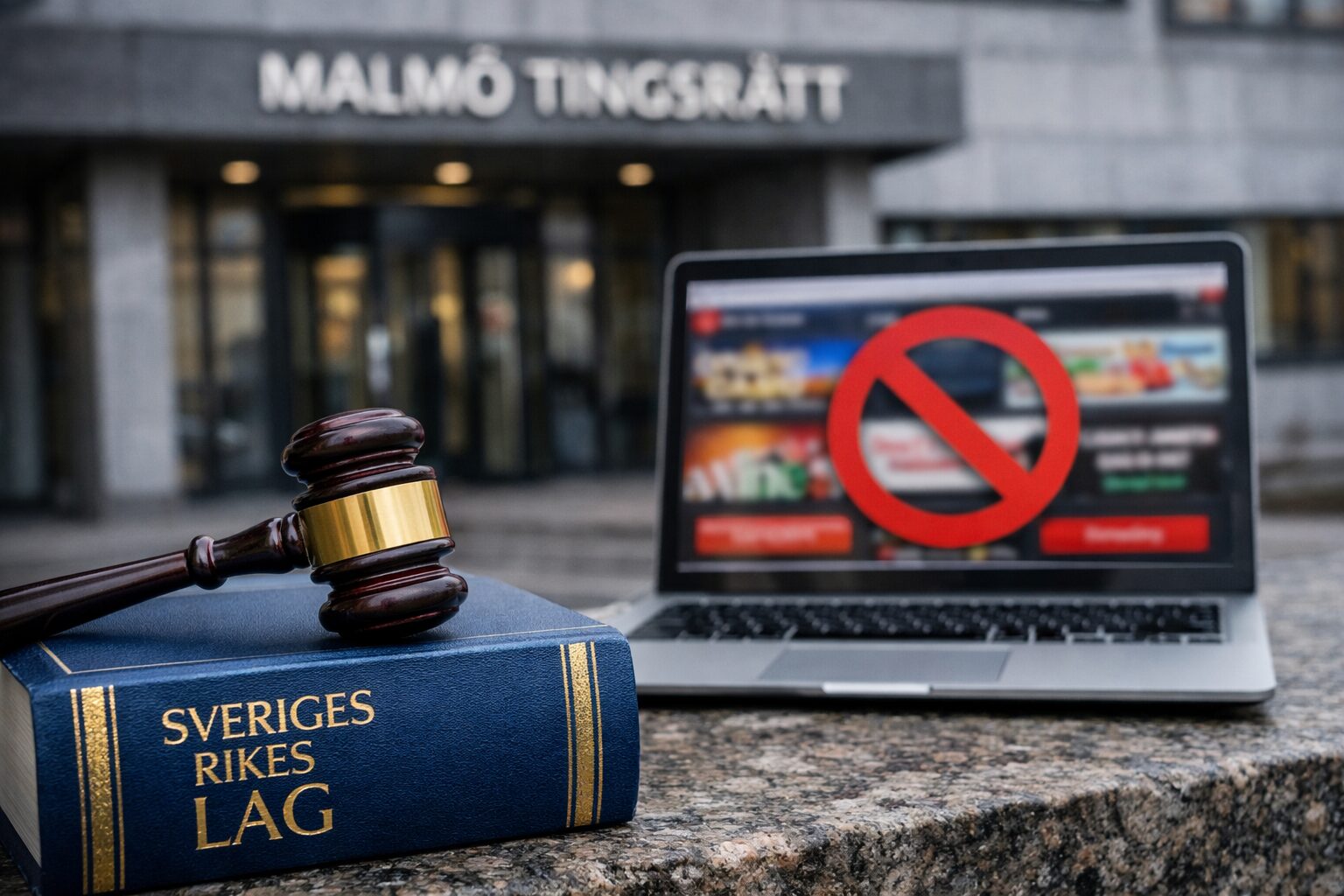 Illustration: Svensk domstol och spellagen – publicister ansvarar för casinoreklam även vid programmatisk annonsering