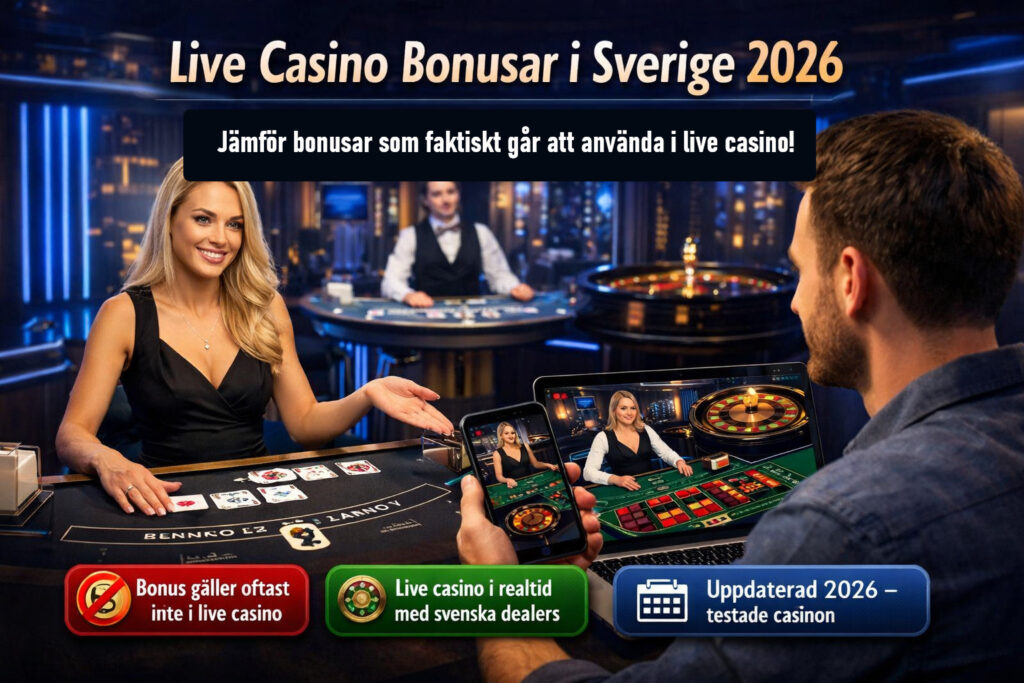 Live casino bonusar förklarade