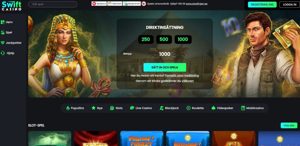 Swift caisno i Sverige med Svensk licens