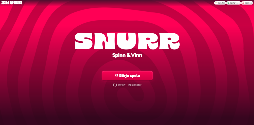 Snurrcasino startsida
